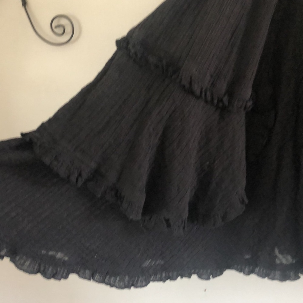 NEW Free People Antoinette Lined Fit and Flare Cotton Black S Mini Dress - Picture 7 of 16